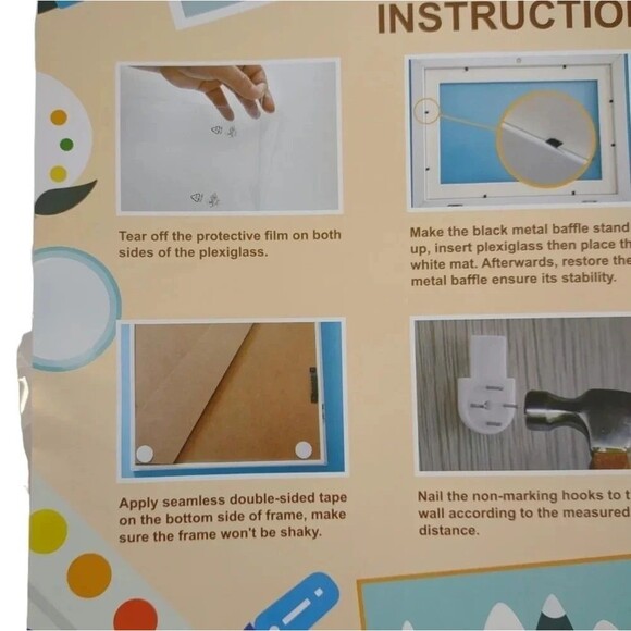 Shadow Box Wooden and Plexiglass New Black Hanging or Table Set up Weddi… - Picture 5 of 16